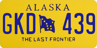 AK license plate GKD439