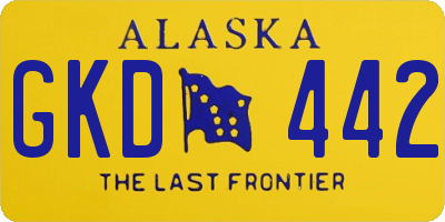 AK license plate GKD442