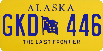AK license plate GKD446