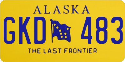 AK license plate GKD483