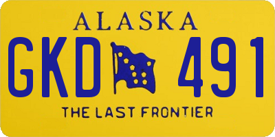 AK license plate GKD491