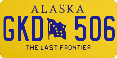 AK license plate GKD506