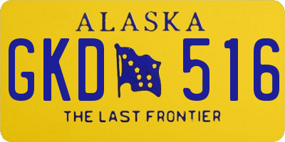 AK license plate GKD516