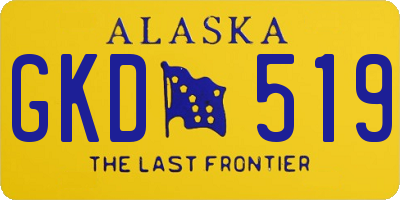AK license plate GKD519