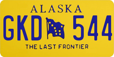 AK license plate GKD544