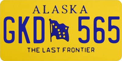 AK license plate GKD565