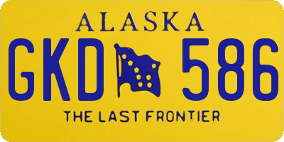 AK license plate GKD586