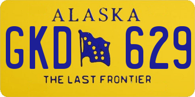 AK license plate GKD629