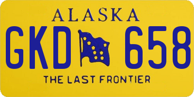 AK license plate GKD658