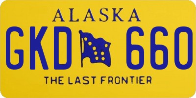AK license plate GKD660