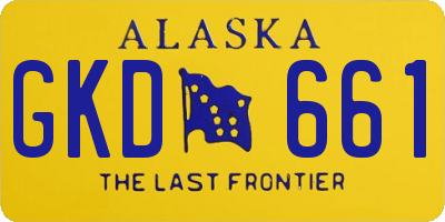 AK license plate GKD661