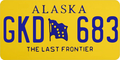 AK license plate GKD683