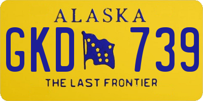 AK license plate GKD739