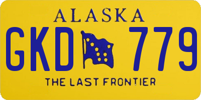 AK license plate GKD779