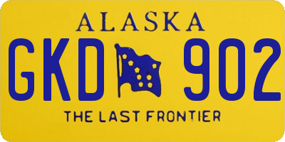 AK license plate GKD902