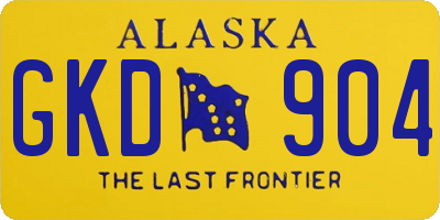AK license plate GKD904