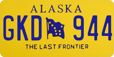 AK license plate GKD944