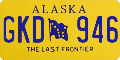 AK license plate GKD946