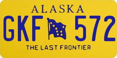 AK license plate GKF572