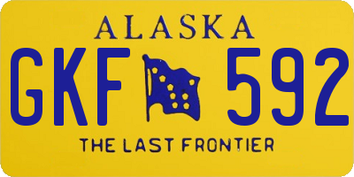AK license plate GKF592