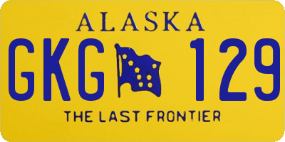 AK license plate GKG129