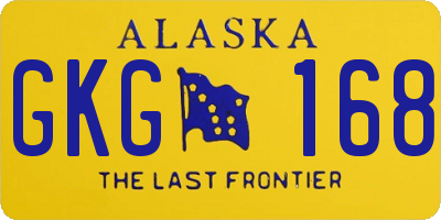 AK license plate GKG168