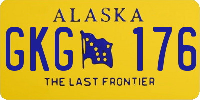 AK license plate GKG176
