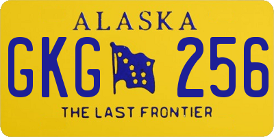 AK license plate GKG256