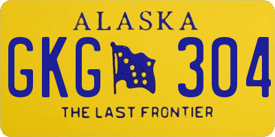 AK license plate GKG304