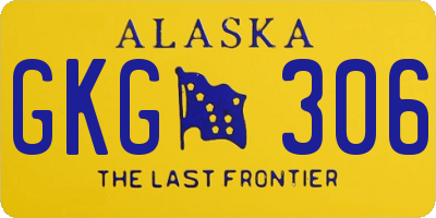 AK license plate GKG306