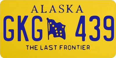 AK license plate GKG439