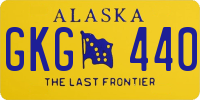 AK license plate GKG440
