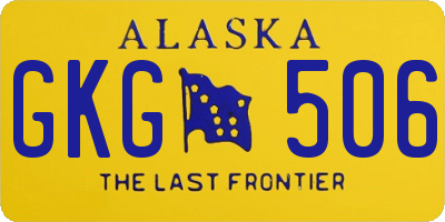 AK license plate GKG506