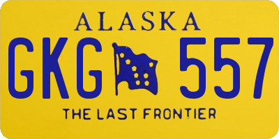 AK license plate GKG557