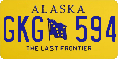 AK license plate GKG594