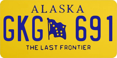 AK license plate GKG691
