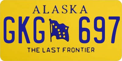AK license plate GKG697