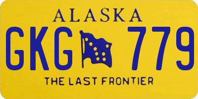 AK license plate GKG779
