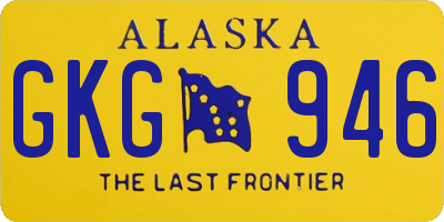 AK license plate GKG946