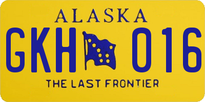 AK license plate GKH016