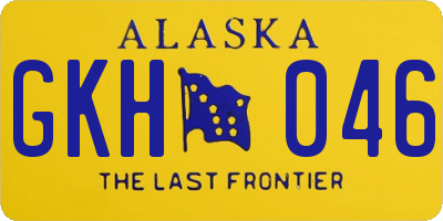 AK license plate GKH046