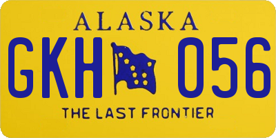 AK license plate GKH056