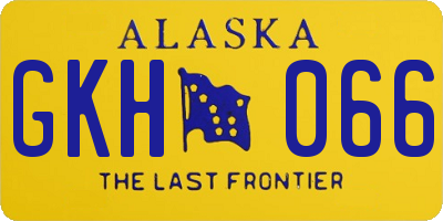 AK license plate GKH066