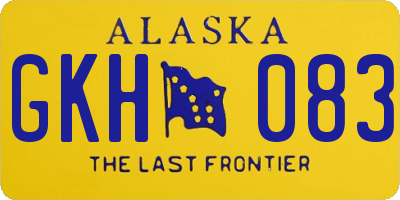 AK license plate GKH083