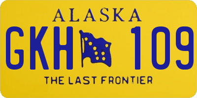 AK license plate GKH109