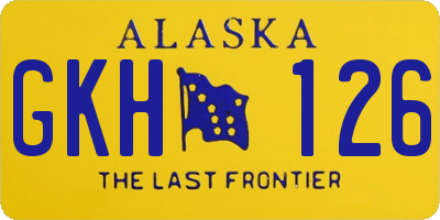 AK license plate GKH126