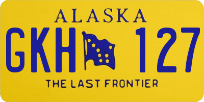 AK license plate GKH127