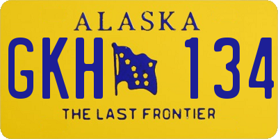 AK license plate GKH134