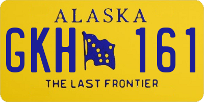 AK license plate GKH161