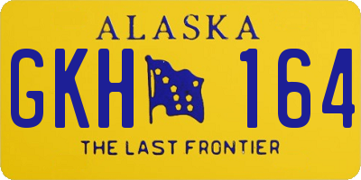 AK license plate GKH164